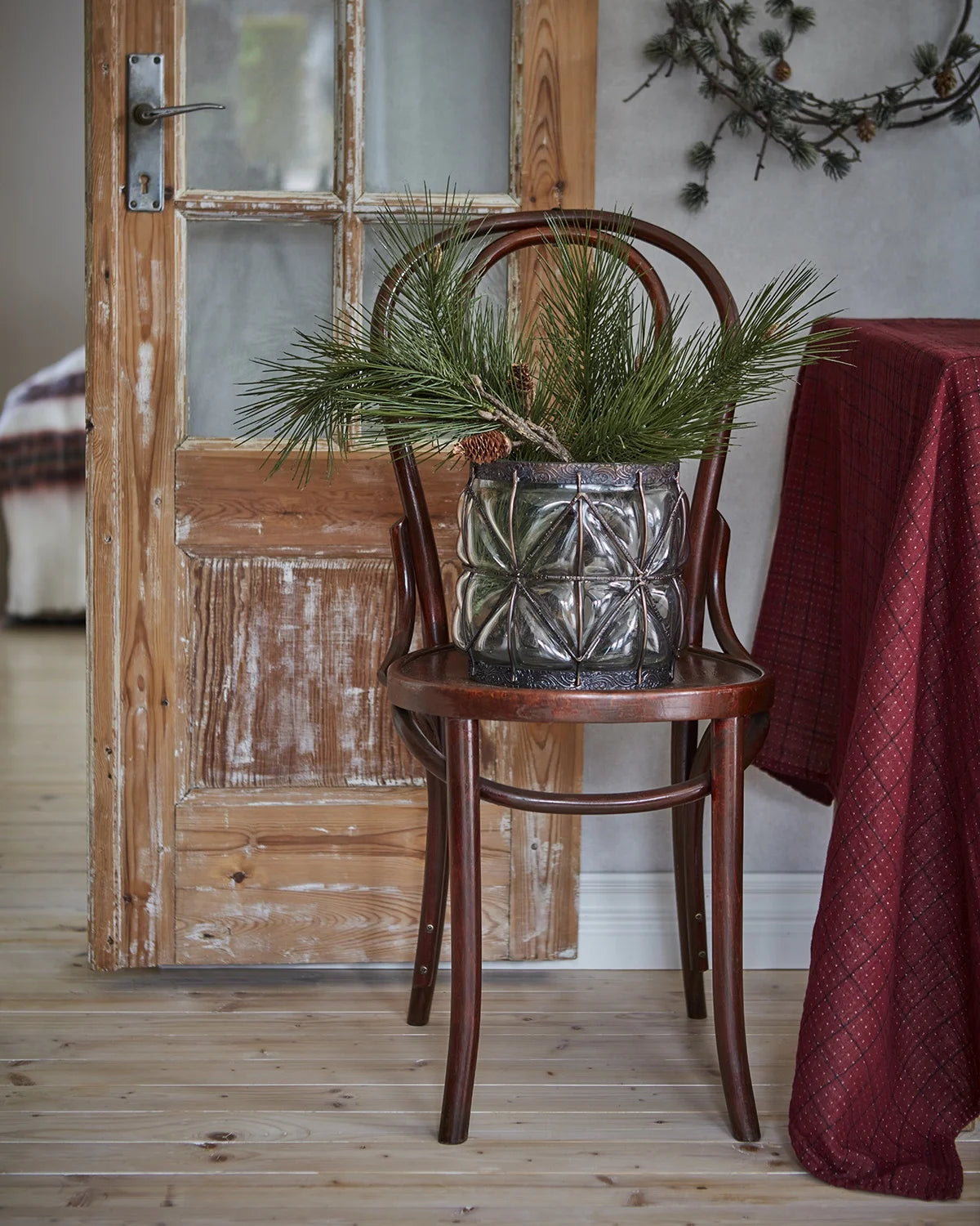 Affari of Sweden ELSA Bordsduk 250x150 cm Bordeaux/Svart