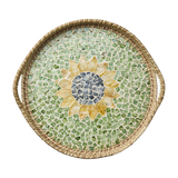Affari of Sweden SUNNY Bricka 43cm Grön/Natur