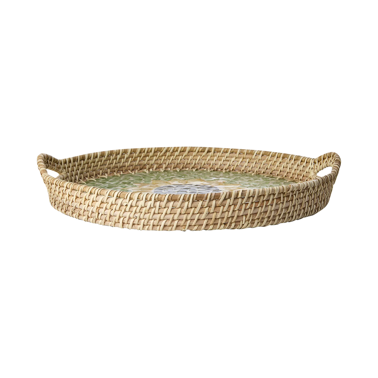 Affari of Sweden SUNNY Bricka 43cm Grön/Natur