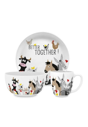 Paperproducts Design Animal Friends Barnservis 3 Delar