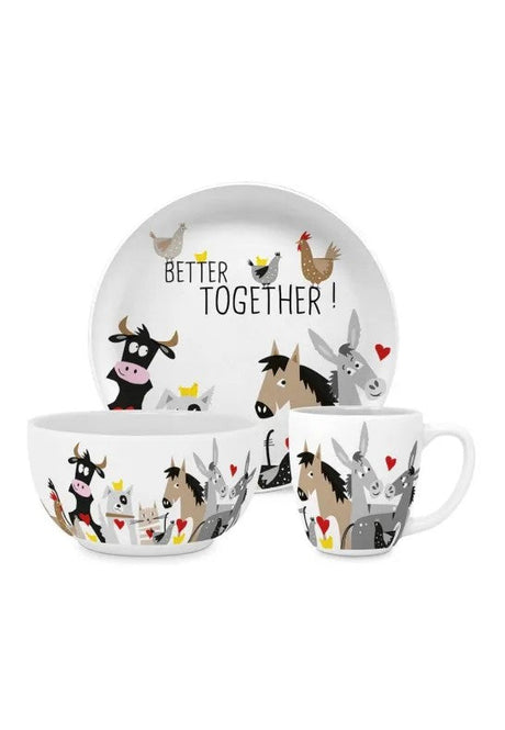 Paperproducts Design Animal Friends Barnservis 3 Delar