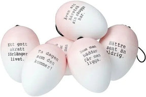Cult Design Ordspråks-Ägg Rosa 6-Pack