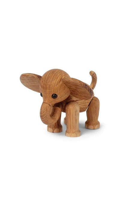 Spring Copenhagen Ella Elefant Baby Trädekoration 9 cm Ek/Lönn