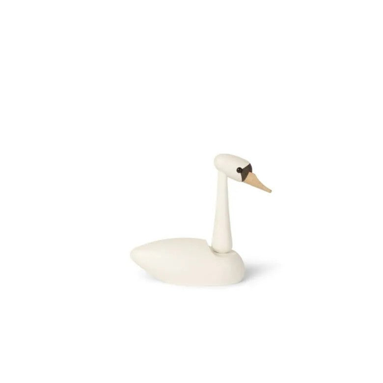 Spring Copenhagen The Cygnet Svanunge Ek 13 cm Vit