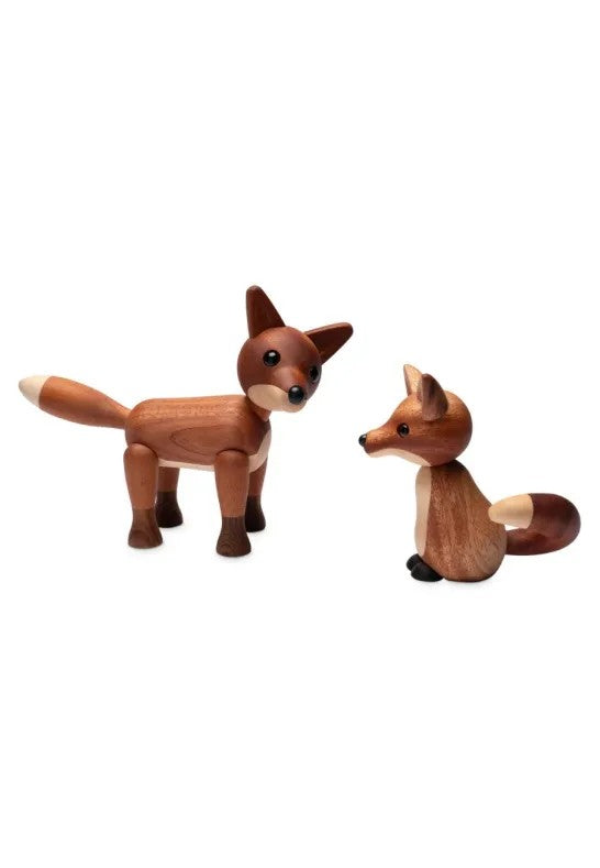 Spring Copenhagen Foxy Räv Trädekoration 12 cm Mahogny