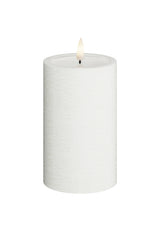 Unique Candles Unique LED Blockljus Vit 7,5x12,5 cm