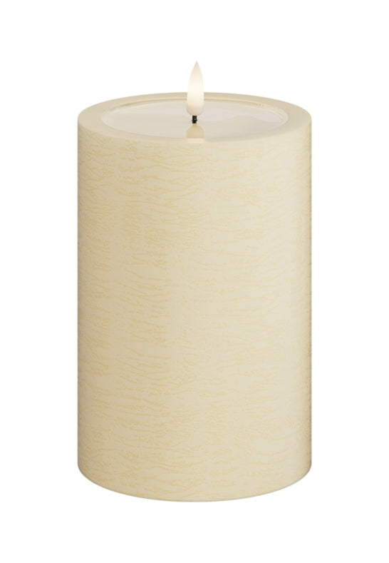 Unique Candles Unique LED Blockljus Cream 10x15 cm