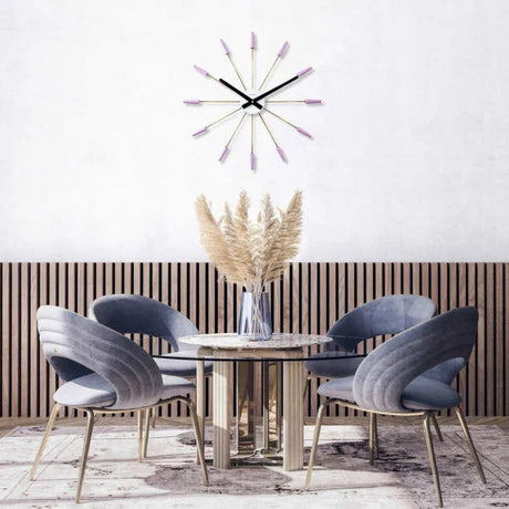 NeXtime Plug Inn Väggklocka 58 cm Lavendel