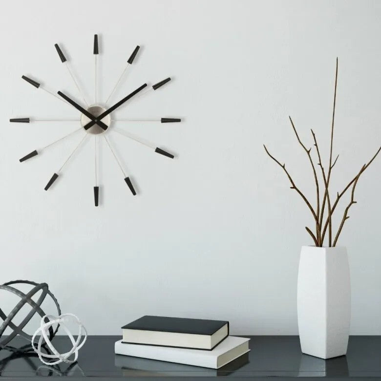 NeXtime Plug Inn Väggklocka 58 cm Svart