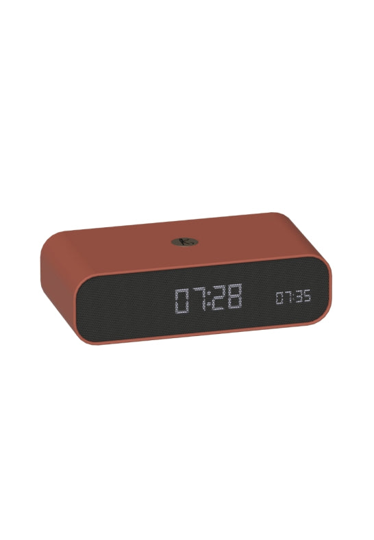 KREAFUNK Wakie Väckarklocka Wake-Up light & Qi Terracotta