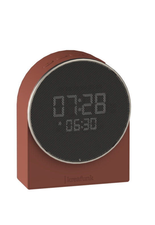 KREAFUNK Ivy Väckarklocka Wake-up light Sömnljud Bluetooth Terracotta