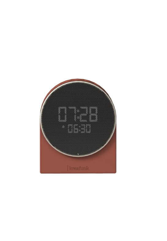KREAFUNK Ivy Väckarklocka Wake-up light Sömnljud Bluetooth Terracotta