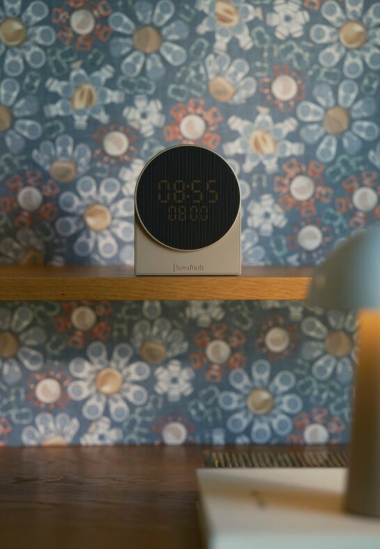KREAFUNK Ivy Väckarklocka Wake-up light Sömnljud Bluetooth Ivory Sand