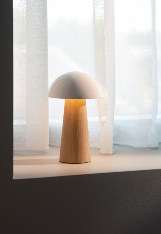 KREAFUNK Bello Portabel LED-lampa Light Wood