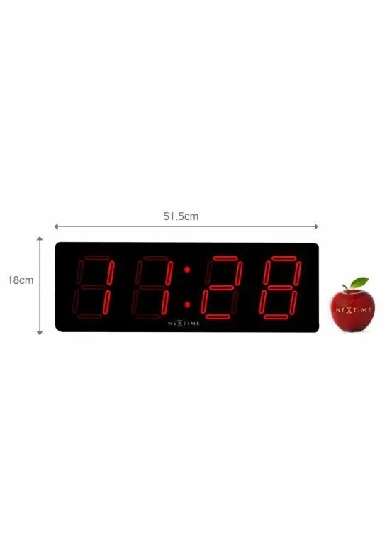 NeXtime Big D LED-klocka