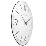 NeXtime Basic Dome Väggklocka Ø35 cm Vit