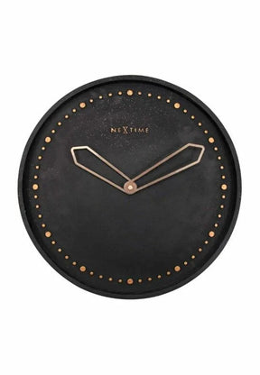 NeXtime Cross Väggklocka Ø35 cm Svart/Guld