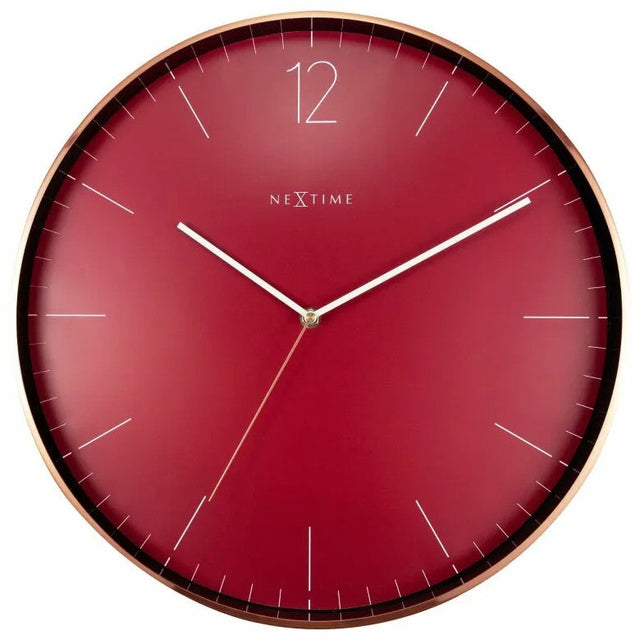 NeXtime Väggklocka Essential Copper XXL ø40cm