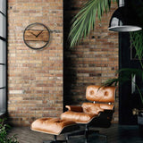 NeXtime Forest Large Väggklocka Ø45 cm Trä/Svart