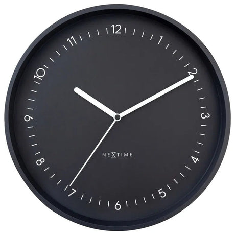 NeXtime Berlin Väggklocka Ø30 cm Svart
