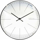 NeXtime Big Stripe Mini Dome Väggklocka ø20cm Vit