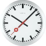 NeXtime Station Stripe Väggklocka Ø35 cm Vit