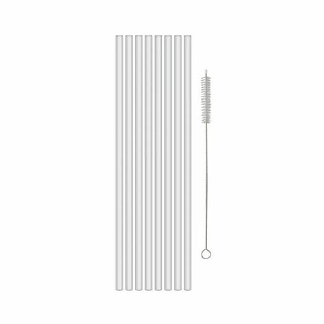 Koziol CHEERS Sugrör 27cm Set/8 inkl borste