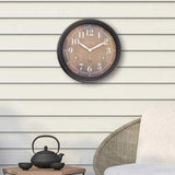 NeXtime Jasmine Väggklocka/Väderstation Ø23,5 cm Brun