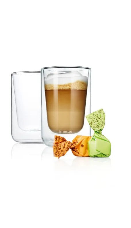 BLOMUS Nero Cappucinoglas 250 ml 2 pack