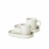 BLOMUS Pilar Espressomuggar med fat 50ml Moonbeam 2-pack