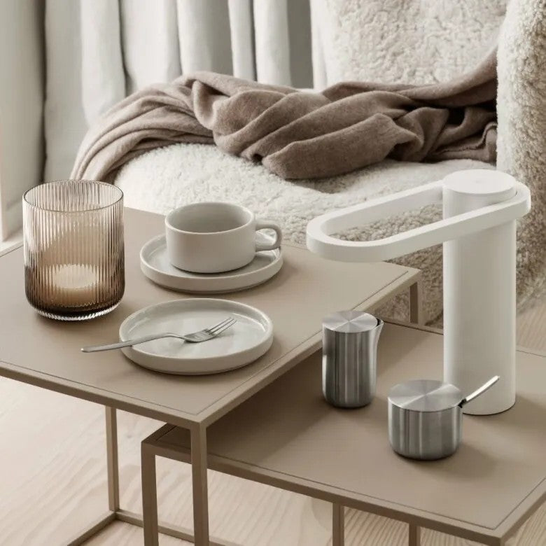 BLOMUS Pilar Espressomuggar med fat 50ml Moonbeam 2-pack