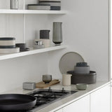 BLOMUS Pilar Hög Skål Glaserad Keramik Ø20 cm Pewter