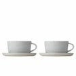 BLOMUS Sablo Tekopp med Fat 250 ml 2-pack Cloud