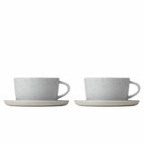 BLOMUS Sablo Tekopp med Fat 250 ml 2-pack Cloud