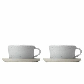 BLOMUS Sablo Tekopp med Fat 250 ml 2-pack Cloud