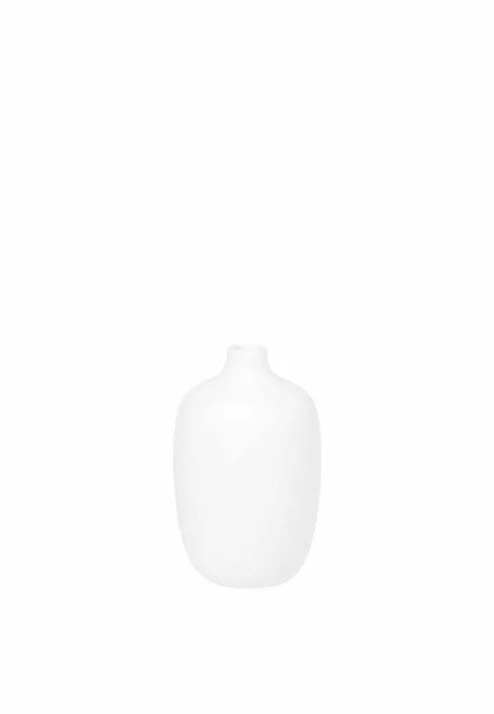 BLOMUS Ceola Vas H13 cm Ø8 cm Vit