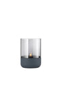 BLOMUS Calma Ljuslykta Small 14 cm Steel Gray Smoke