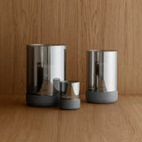 BLOMUS Calma Ljuslykta Small 14 cm Steel Gray Smoke