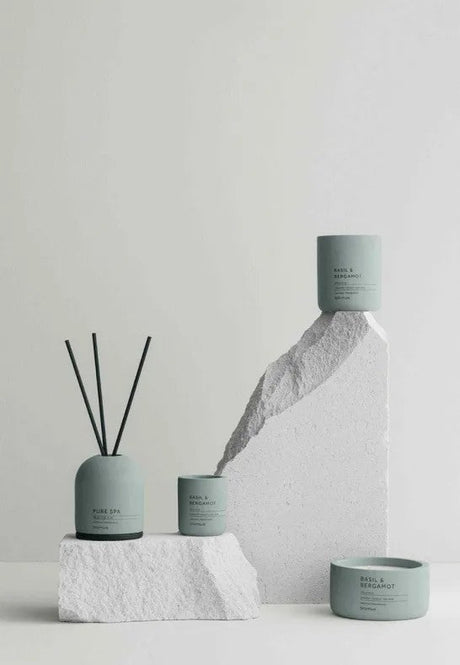 BLOMUS Fraga Doftljus Basil & Bergamot Ø9 cm Pine Grey