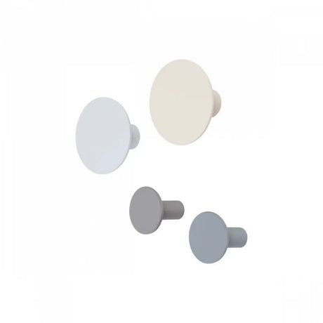 BLOMUS Ponto Väggkrokar Set/4 Warm Gray/Tradewinds/Micro Chip/Moonbeam