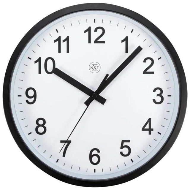 NeXtime nXt Robust Väggklocka Ø25,5 cm Svart/Vit