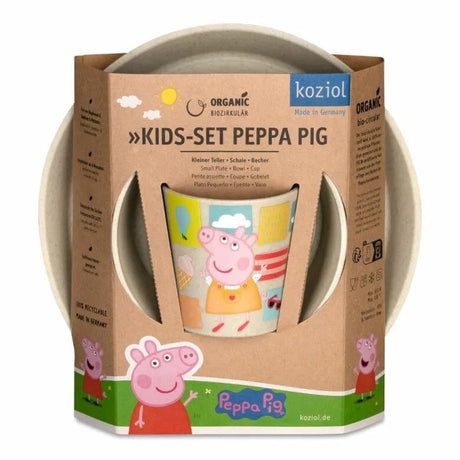 Koziol Connect Barnservis 3 delar Tallrik/Skål/Mugg Greta Gris