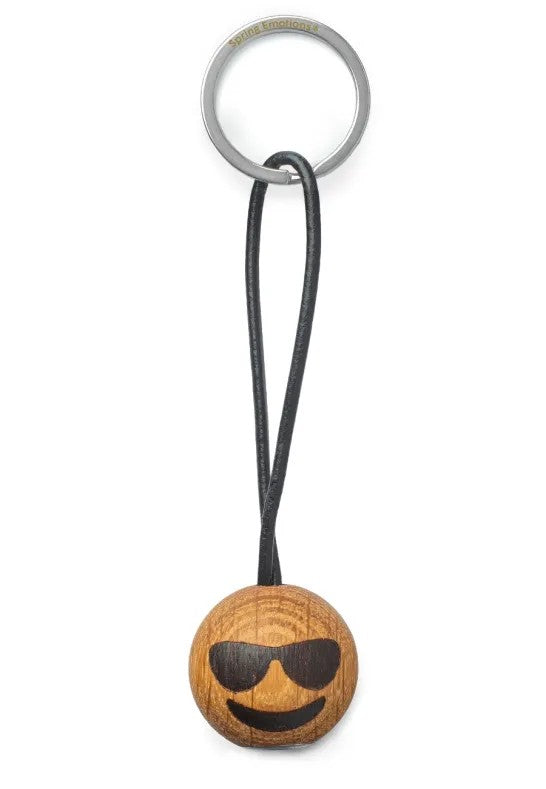 Spring Copenhagen Emoji Nyckelring Cool Ø3 cm Ek