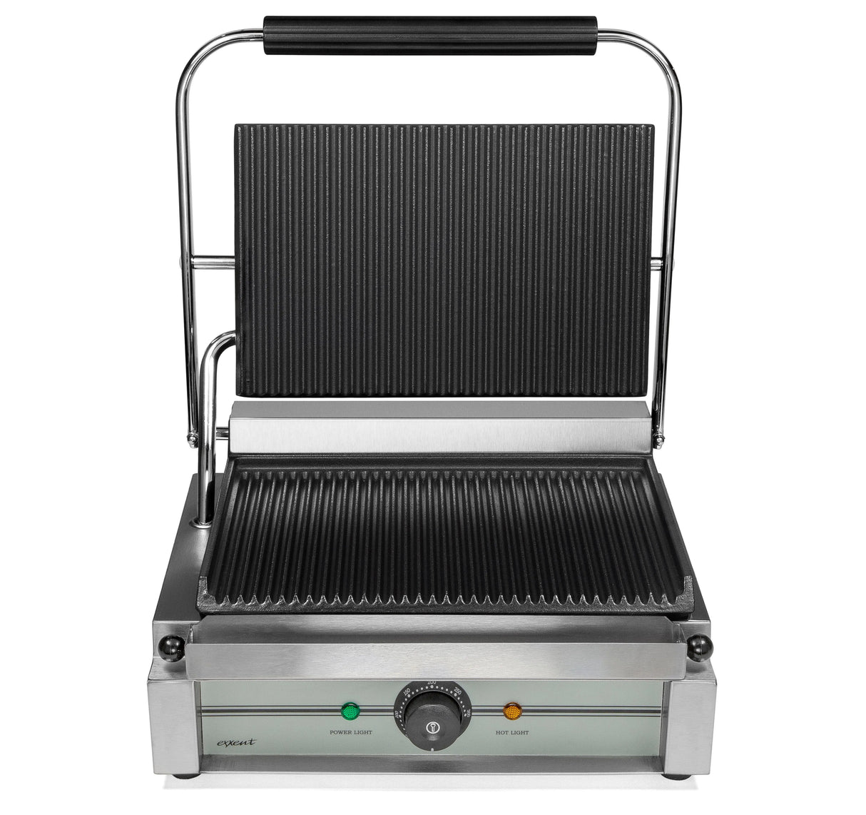 Exxent Klämgrill Panini, räfflad