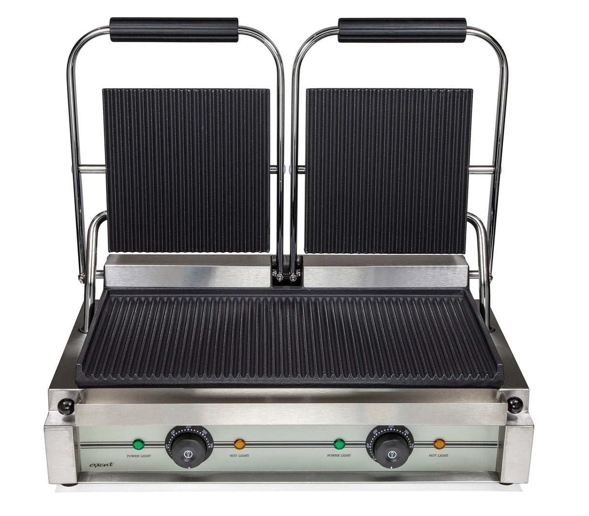 Exxent Klämgrill dubbel, räfflad