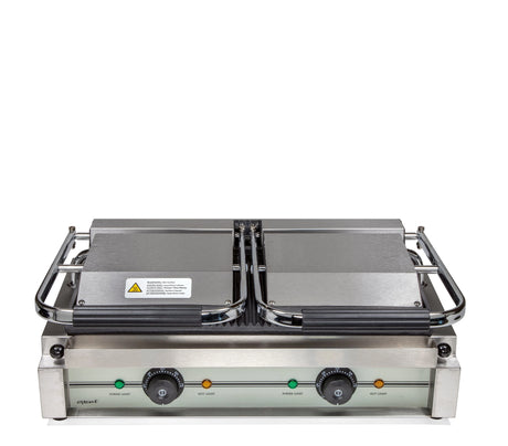 Exxent Klämgrill dubbel, räfflad