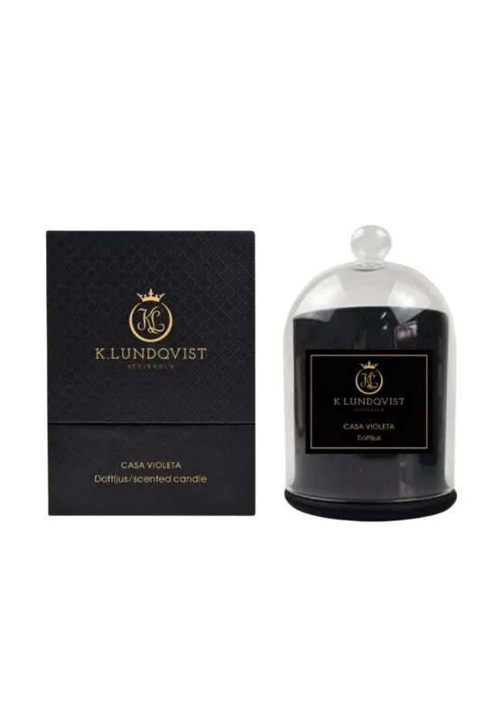 K. Lundqvist Stockholm K. Lundqvist Doftljus med Glaskupa Casa Violeta