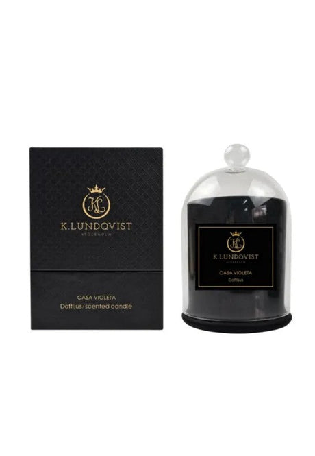 K. Lundqvist Stockholm K. Lundqvist Doftljus med Glaskupa Casa Violeta