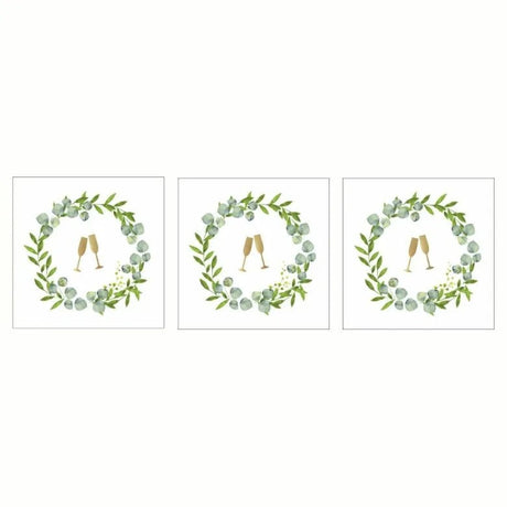 Paperproducts Design Champagne Servett 33x33 cm 3 st 20-pack