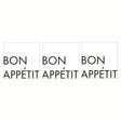 Paperproducts Design Bon Appetit Servett 33x33 cm Vit/Svart 3 st 20-pack